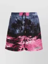 Dsquared2 Multicolor Logo Print Swim Trunks