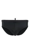 Dsquared2 Logo-print Swim Trunks In Black