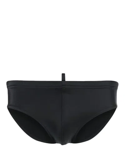 Dsquared2 Logo-print Swim Trunks In Black