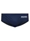 Dsquared2 Logo-print Swim Trunks In Blue