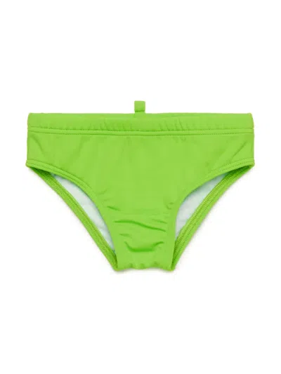 Dsquared2 Babies' Logo-print Swim Trunks In Green