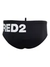 Dsquared2 Logo-print Swimming Trunks In Black