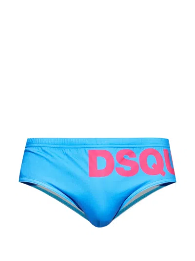 Dsquared2 Logo-print Swimming Trunks In Multi