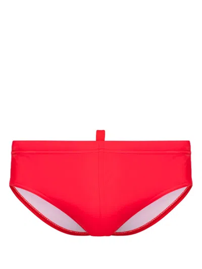 Dsquared2 Logo-print Swimming Trunks In Red