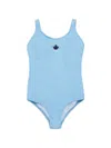 Dsquared2 Logo-print Swimsuit In Blue