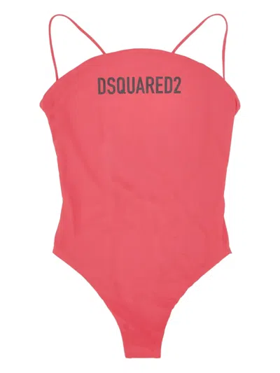 DSQUARED2 LOGO-PRINT SWIMSUIT