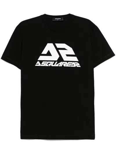 Dsquared2 Logo-print T-shirt In 黑色