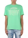 Dsquared2 Graphic Print Short Sleeve T-shirt In Brown