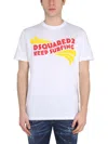 Dsquared2 Keep Surfing Cotton T-shirt