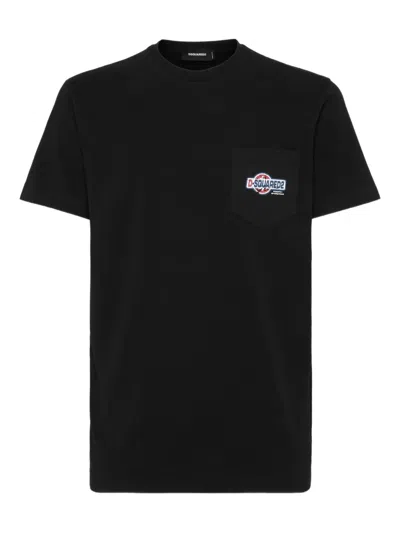 Dsquared2 Logo-print T-shirt In Black