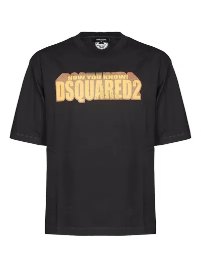 Dsquared2 Logo-print T-shirt In Black