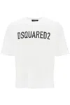 Dsquared2 Logo-print Cotton T-shirt In Bianco