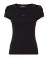 Dsquared2 Black Mini Fit Maple Leaf T-shirt In Black
