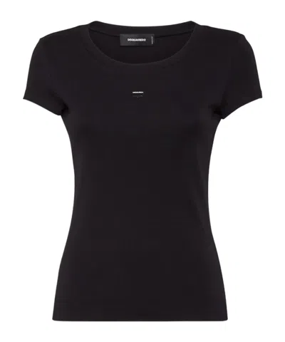 DSQUARED2 DSQUARED2 LEAF LOGO PLAQUE CREWNECK T-SHIRT