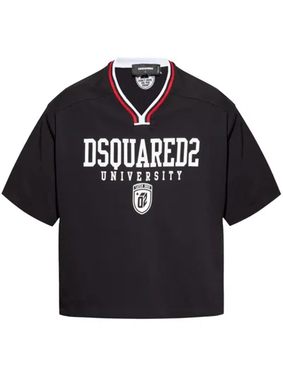Dsquared2 Logo-print T-shirt In Black