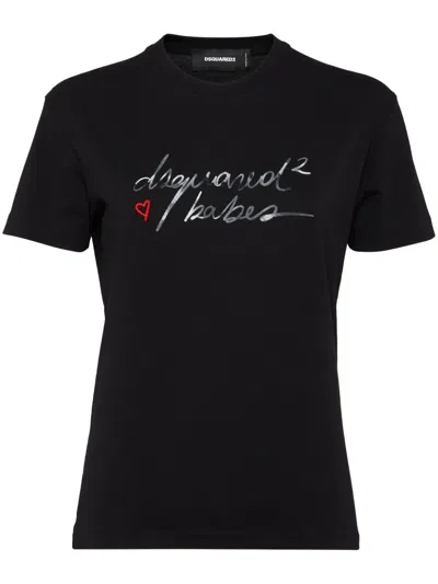 Dsquared2 Logo-print T-shirt In Black