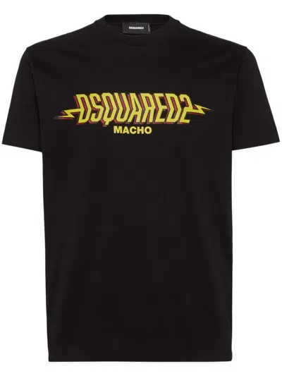 Dsquared2 Logo-print T-shirt In Black