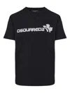 Dsquared2 Short Sleeve Crew Neck T-shirt Design In Black