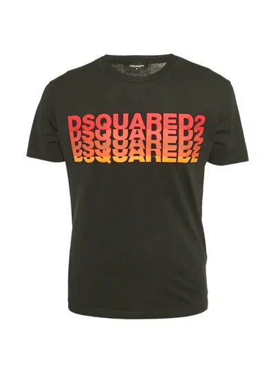 Pre-owned Dsquared2 Logo-print T-shirt In Black