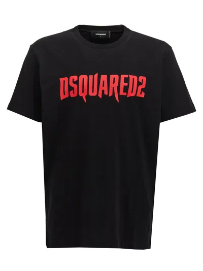 Dsquared2 Logo Print T-shirt Black