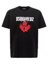 Dsquared2 Black Crewneck T-shirt Witrh Screaming Maple