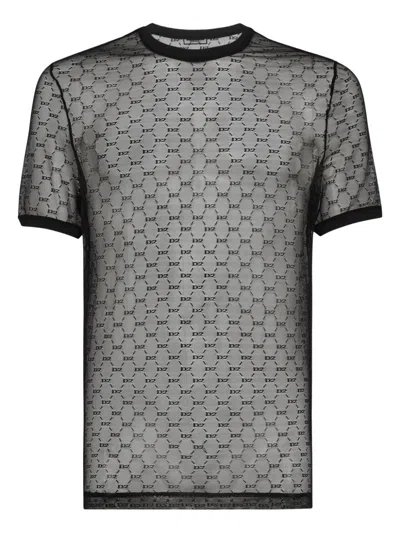 Dsquared2 Logo-print T-shirt In Black