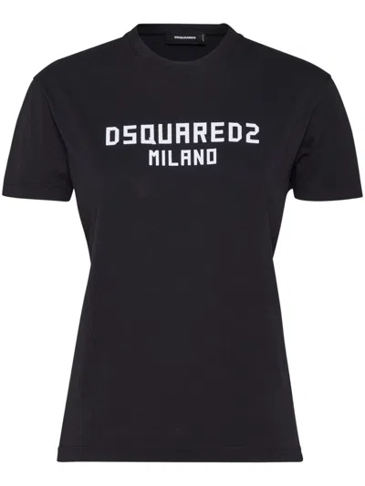 Dsquared2 Logo-print T-shirt In Black