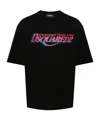 Dsquared2 T-shirt Aus Baumwolle Mit Logodruck In Black