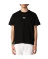 Dsquared2 Black Cotton T-shirt With Embroidered Logo In Black