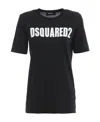 Dsquared2 Logo Printed Pattern T-shirt In Black
