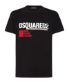 Dsquared2 Man T-shirt Black Size S Cotton In Black