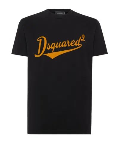 DSQUARED2 DSQUARED2 VELVET-LOGO CREWNECK T-SHIRT