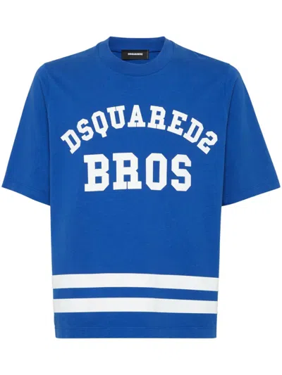Dsquared2 Logo-print T-shirt In Blue