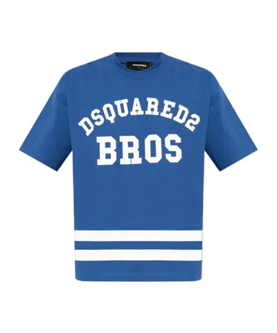 Dsquared2 Logo-print T-shirt In Blue
