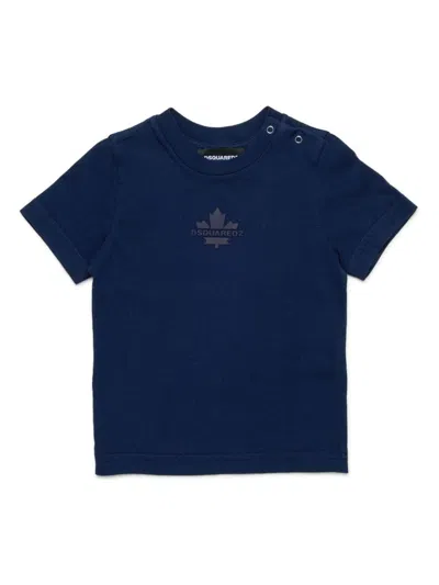 Dsquared2 Babies' Logo-print T-shirt In Blue