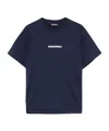 Dsquared2 Kids' Logo-print T-shirt In Blue