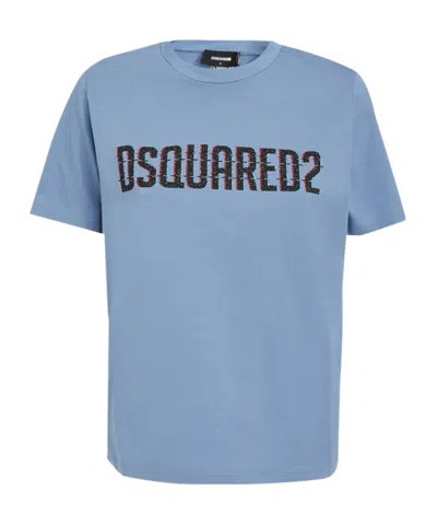 DSQUARED2 DSQUARED2 LOGO PRINTED CREWNECK T-SHIRT