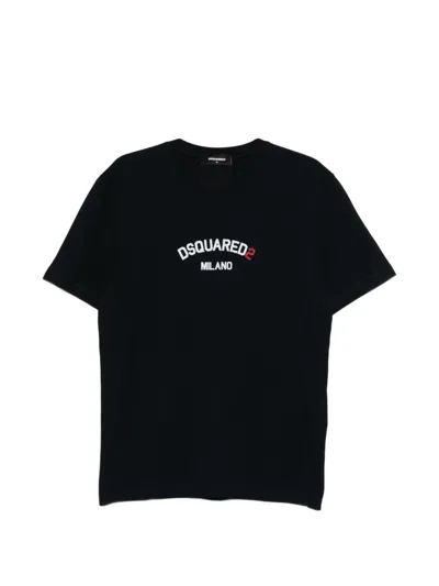Dsquared2 T-shirt Mit Logo-print In Blue
