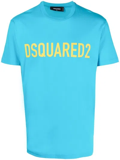 Dsquared2 Logo-print T-shirt In Blue