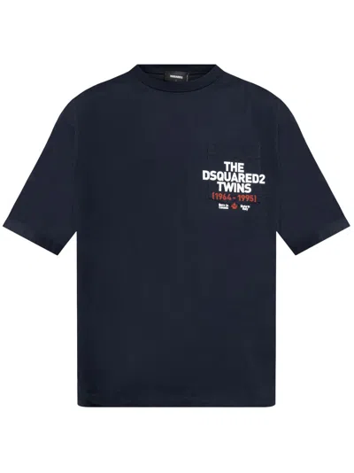 Dsquared2 Logo-print T-shirt In Blue