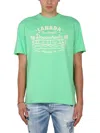 Dsquared2 Graphic Print Short Sleeve T-shirt In Green