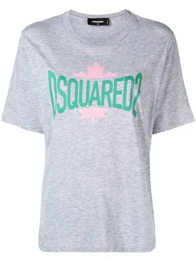 Dsquared2 Logo-print T-shirt In Grey