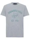 Dsquared2 Logo Bros Print T-shirt In Grey