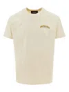 Dsquared2 Mens Light Beige Logo Graphic-print Cool-fit Cotton T-shirt In Neutral