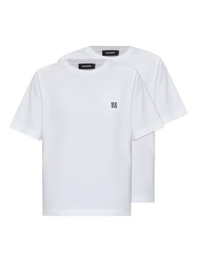 DSQUARED2 LOGO-PRINT T-SHIRT (PACK OF TWO)
