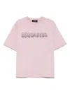 Dsquared2 Logo Print T Shirt In Pink