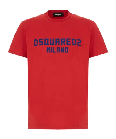 DSQUARED2 DSQUARED2 LOGO PRINTED CREWNECK T-SHIRT
