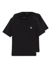 Dsquared2 Short-sleeved T-shirt Two-piece Set In Black