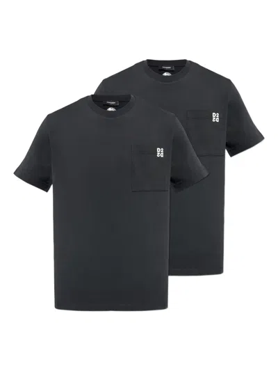 DSQUARED2 LOGO-PRINT T-SHIRT (SET OF TWO)