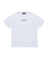Dsquared2 T-shirt Con Logo Effetto Gommato In White